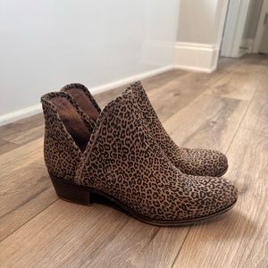Animal Print Lucky Brand Ankle Booties